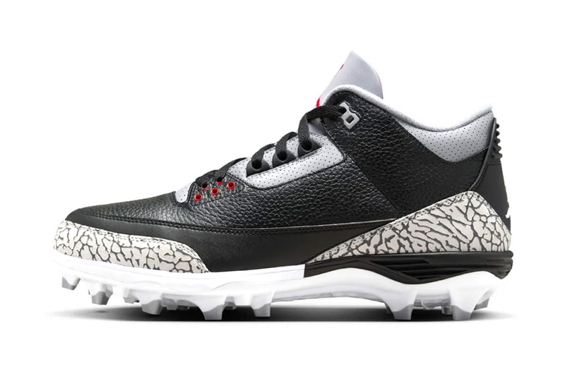 Air Jordan 3 “Black Cement” to Release as a Football Cleat